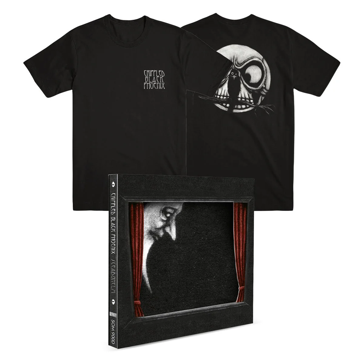 CRIPPLED BLACK PHOENIX "Sceaduhelm (Deluxe Edition)" 2xCD + T-Shirt Bundle