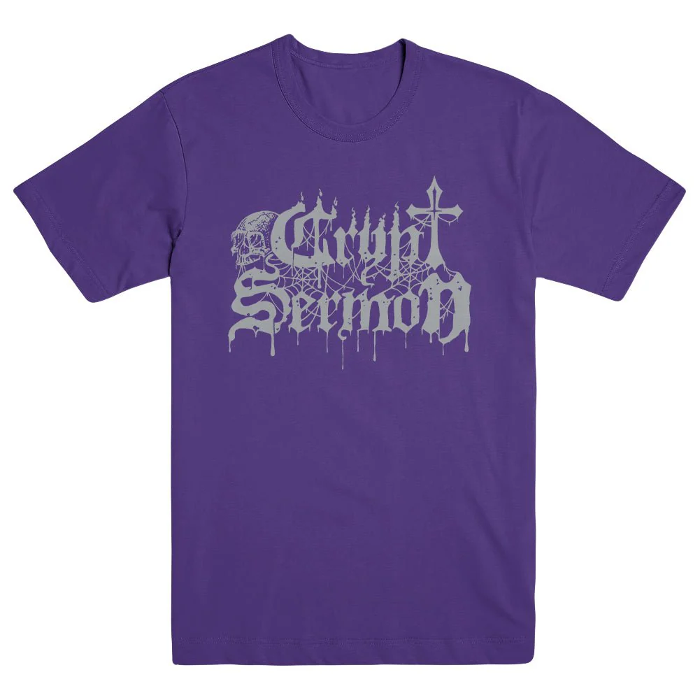 CRYPT SERMON "Logo - Purple" T-Shirt