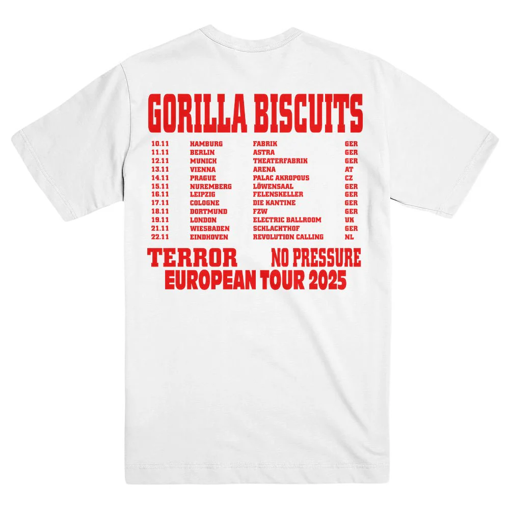 GORILLA BISCUITS "Euro Tour 2025" T-Shirt - Image 2