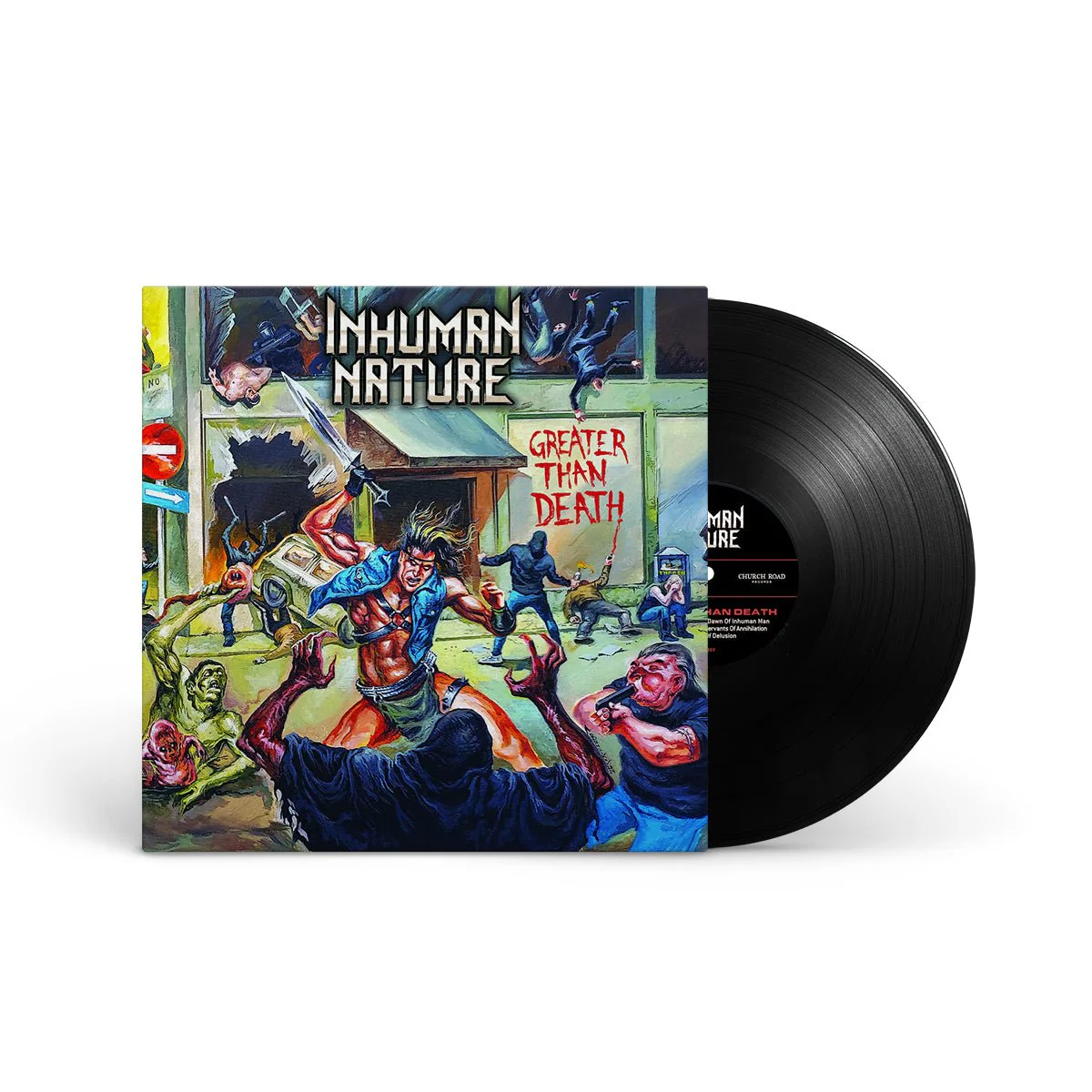 INHUMAN NATURE "Greater Than Death" LP - Image 2