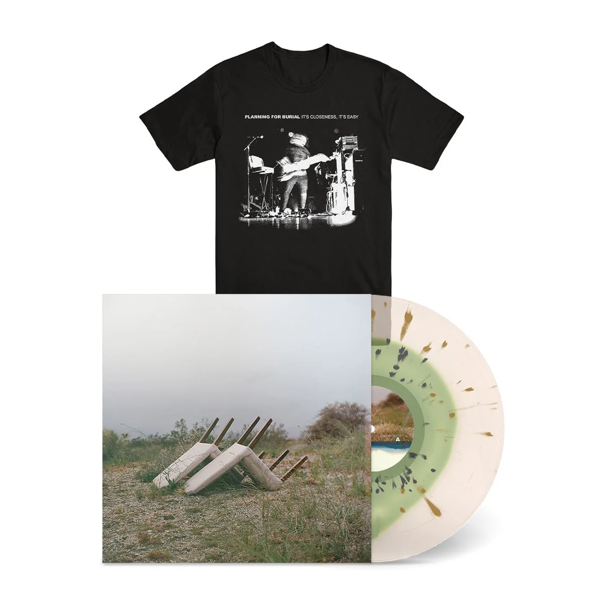 PLANNING FOR BURIAL "It's Closeness, It's Easy" LP + T-Shirt Bundle