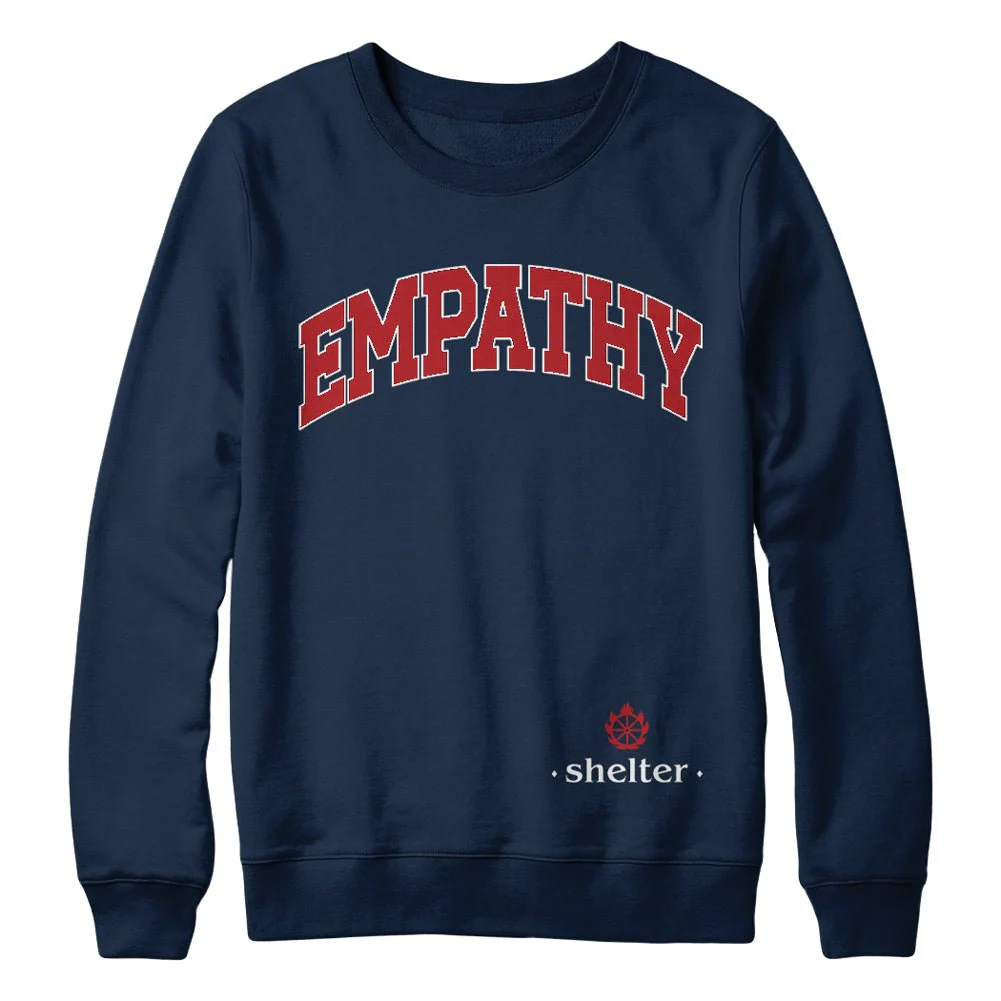 SHELTER "Empathy - Navy" Crewneck