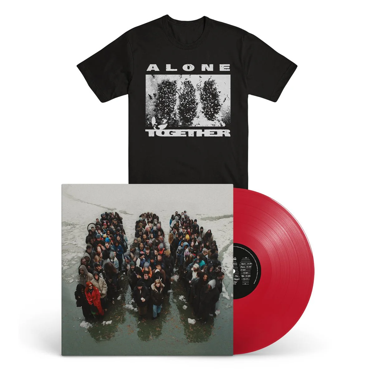 SHOW ME THE BODY "Alone Together - Deluxe - Black" LP + T-Shirt Bundle
