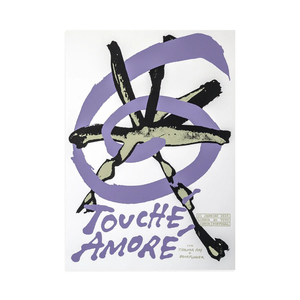 TOUCHE AMORE "Lisboa 2025" Screenprinted Poster