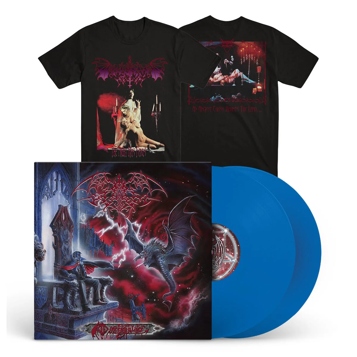 WORM "Necropalace" 2xLP + T-Shirt Bundle