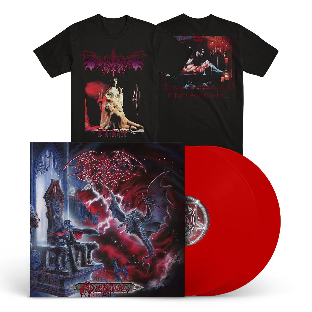 WORM "Necropalace" 2xLP + T-Shirt Bundle - Image 3